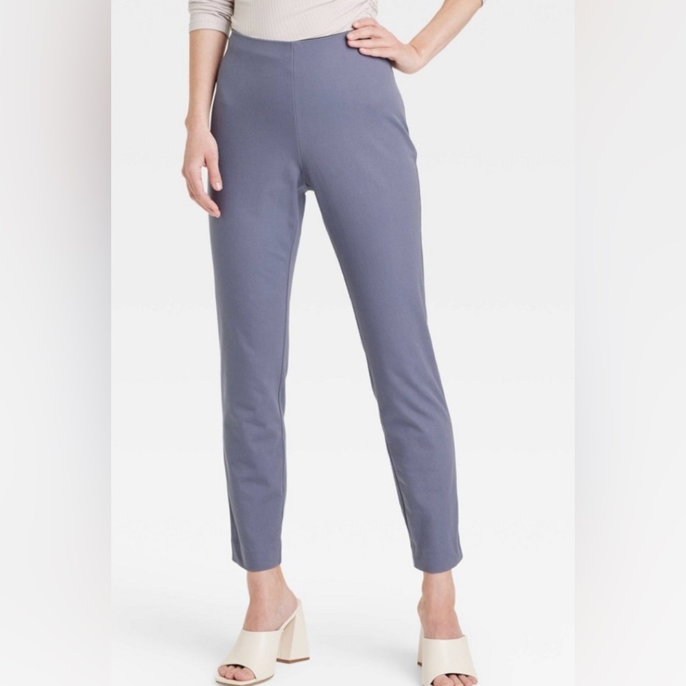 Women's High-Rise Slim Fit Ankle Pants - a New Day (Blue) Size 2- NWT